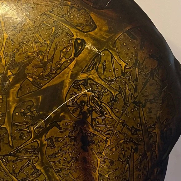 Metal Gold Tone Elephant 11” tall - Picture 3 of 3